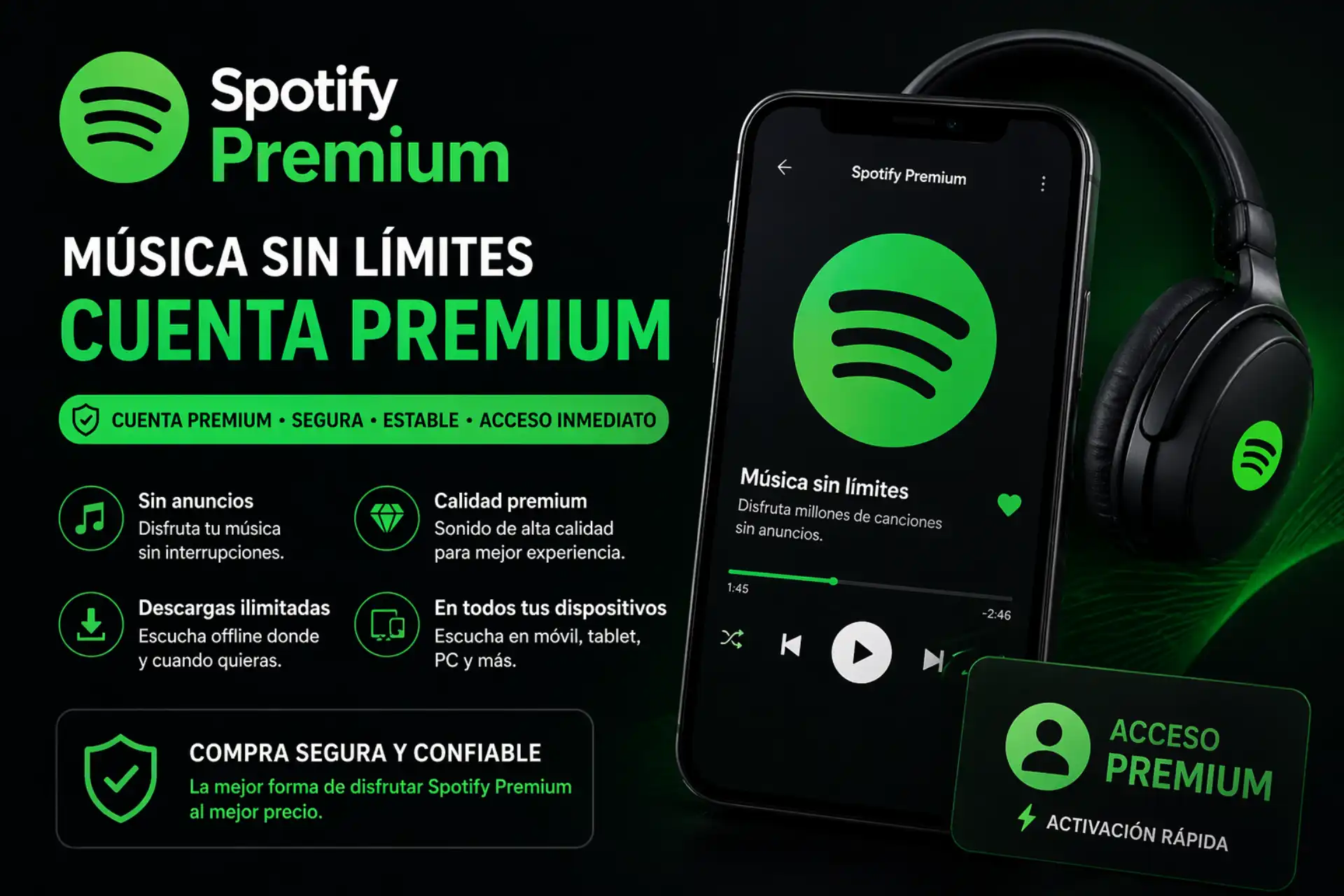 cuenta spotify premium